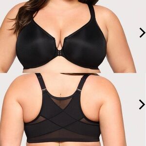 Glamorise Front-Closure Posture Back WonderWire Bra